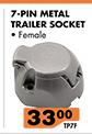 7-Pin Metal Trailer Female Socket