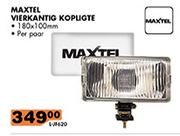 Maxtel 180x100mm Vierkantig Koplighte-Per Paar
