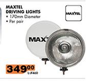 Maxtel 170mm Diameter Driving Lights-Per Pair