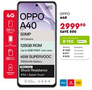 Oppo A40 4G Smartphone