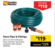Garden Master Hose Pipe & Fittings