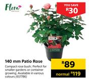 Flora 140mm Patio Rose