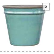 Decor Features 260mm Diamond Glaze Cone Pot