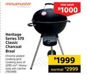 Megamaster Heritage Series 570 Classic Charcoal Braai 760368