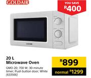 Goldair 20Ltr Microwave Oven GMO 20 633566