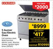 Goldair 5-Burner Gas/ Electric Oven 591501