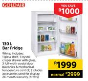 Goldair 130Ltr Bar Fridge 611515