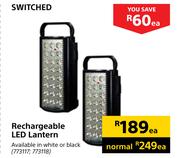 Switched Rechargeable LED Lantern 773117, 773118-Each