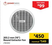 Powerworx 203.2 mm(10") Round Extractor Fan 780369