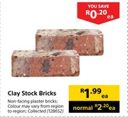 Clay Stock Bricks 128652-Each