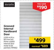 Dortello Grooved Internal Hardboard Door 2.032m(h) X 813mm(w) 747692