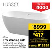 Lusso Ella Freestanding Bath 1.43m X 740mm 743782