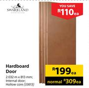 Swartland Hardboard Door 2.032m X 813mm 33613-Each