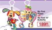 Playgro My First Puppy Or My First 10" Butterfly-Each