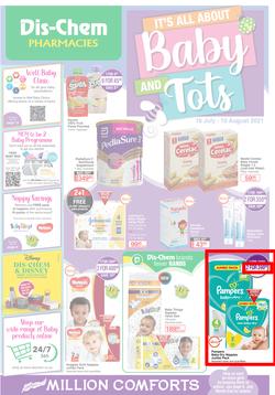 Dis-Chem : It's All About Baby And Tots (16 July - 15 August 2021), page 1
