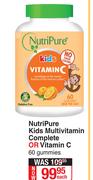 Nutri Pure Kids Multivitamin Complete Or Vitamin C 60 Gummies-Each
