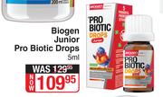 Biogen Junior Pro Biotic Drops-5ml