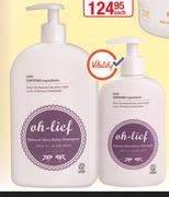 Oh-Lief Natural Olive Shampoo & Baby Wash-400ml Each