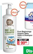 Pure Beginnings Organic Baby Wash & Shampoo-500ml
