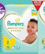 Pampers Premium Care Nappies Value Pack (Assorted Sizes & Quantities)-For 1