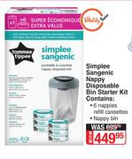 Simplee Sangenic Nappy Disposable Bin Starter Kit