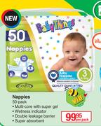 Baby Things Nappies (50 Pack)-Per Pack