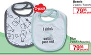 Bibs 2 Pack Assorted-Per Pack