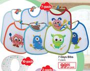 Baby Things 7 Days Bibs 7 Pack-Per Pack