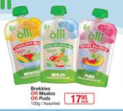 Olli Brekkies Or Mealos Or Puds Assorted-100g Each