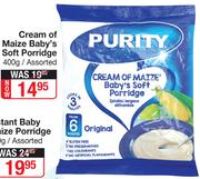 Purity Cream Of Maize Baby's Soft Porridge Assorted-400g