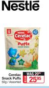 Nestle Cerelac Snack Puffs Assorted-50g