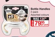 Tommee Tippee Bottle Handles 2 Pack (Assorted Colours)-Per pack