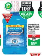 Dentalmate Mouthwash Value Pack (Assorted)-1.5Ltr 