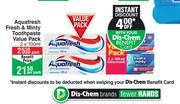 Aquafresh Fresh & Minty Toothpaste Value Pack-2 x 100ml Per Pack