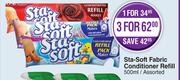Sta Soft Fabric Conditioner Refill (Assorted)-For 1 x 500ml
