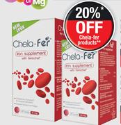 Chela-Fer Iron Supplement With Ferrochel 15mg-60 Tablets
