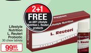 Lifestyle Nutrition L.Reuteri Probiotic-30 Chew Tablets