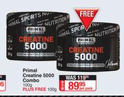 Primal Creatine 5000 Combo 100g Plus Free 100g-Per Pack