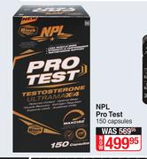 NPL Pro Test 150 Capsules