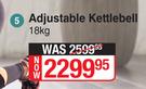Dis-Chem Living Fit Adjustable Kettlebell 18Kg