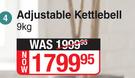 Dis-Chem Living Fit Adjustable Kettlebell 9Kg