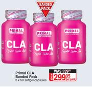 Primal CLA Banded Pack 3 x 90 Softgel Capsules-Per Pack