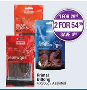 Primal Biltong Assorted-40g/60g
