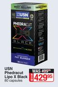 USN Phedracut Lipo X Black 80 Capsules
