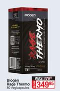 Biogen Rage Thermo 80 Vegicapsules
