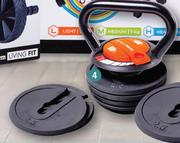 Dis-Chem Living Fit Adjustable Kettlebell 9Kg