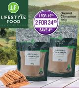 Lifestyle Food Ground Cinnamon-For 2 x 100g