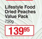 Lifestyle Food Dried Peaches Value Pack-750g