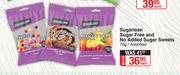 Sugarlean Sugar Free & No Added Sugar Sweets Assorted-70g Each