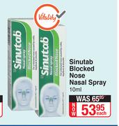 Sinutab Blocked Nose Nasal Spray-10ml Each